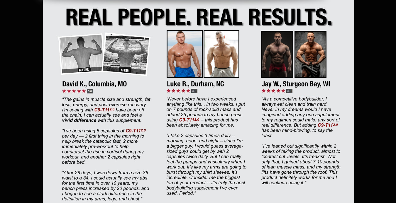 C9-T11 Real Results